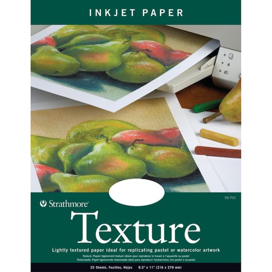 Strathmore&#xAE; Texture Artist Inkjet Paper, 8.5&#x22; x 11&#x22;